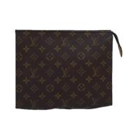 Pre-owned Canvas pouches Louis Vuitton Vintage , Brown , Dames