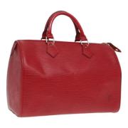 Pre-owned Leather louis-vuitton-bags Louis Vuitton Vintage , Red , Dam...