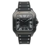 Pre-owned Stainless Steel watches Cartier Vintage , Black , Heren