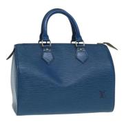 Pre-owned Leather louis-vuitton-bags Louis Vuitton Vintage , Blue , Da...