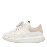 Pre-owned Leather sneakers Alexander McQueen Pre-owned , White , Dames