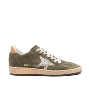 Groene Olijf Sneakers Ster Ontwerp Golden Goose , Green , Dames