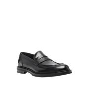 Geborsteld leren loafers met Penny Slot Dolce & Gabbana , Black , Here...