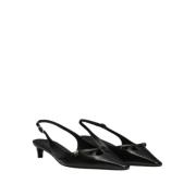 Nappa Silk Slingback Pumps Dolce & Gabbana , Black , Dames