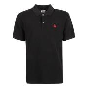 Oversized Polo T-shirts en Polos Alexander McQueen , Black , Heren