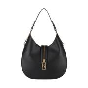 Stijlvolle Leren Tas voor Vrouwen Elisabetta Franchi , Black , Dames