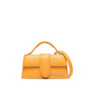 Gele Leren Crossbody Tas Jacquemus , Yellow , Dames