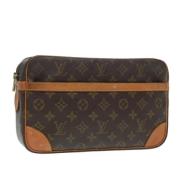 Pre-owned Canvas clutches Louis Vuitton Vintage , Brown , Dames