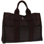 Pre-owned Leather handbags Hermès Vintage , Brown , Dames