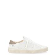 Witte Suède Lage Hill Sneakers D.a.t.e. , White , Heren