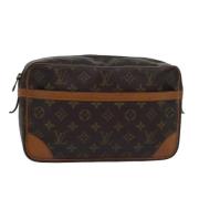 Pre-owned Canvas clutches Louis Vuitton Vintage , Brown , Dames