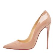 Pre-owned Leather heels Christian Louboutin Pre-owned , Pink , Dames