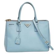 Pre-owned Leather totes Prada Vintage , Blue , Dames