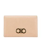 Pre-owned Leather wallets Salvatore Ferragamo Pre-owned , Pink , Dames