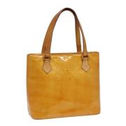 Pre-owned Leather handbags Louis Vuitton Vintage , Yellow , Dames