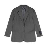 Klassieke Dames Geweven Blazer Alix The Label , Gray , Dames