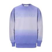 Paarse Gradiënt Crew Neck Sweater JW Anderson , Purple , Heren