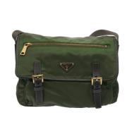 Pre-owned Fabric prada-bags Prada Vintage , Green , Dames