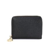 Pre-owned Leather wallets Bvlgari Vintage , Black , Dames