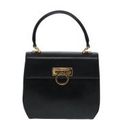 Pre-owned Leather handbags Salvatore Ferragamo Pre-owned , Black , Dam...