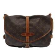 Pre-owned Canvas louis-vuitton-bags Louis Vuitton Vintage , Brown , Da...