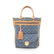 Pre-owned Denim totes Louis Vuitton Vintage , Blue , Dames