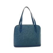 Pre-owned Leather louis-vuitton-bags Louis Vuitton Vintage , Blue , Da...