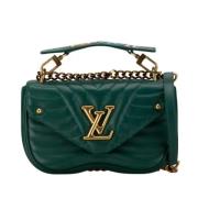 Pre-owned Leather louis-vuitton-bags Louis Vuitton Vintage , Green , D...