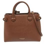 Pre-owned Leather shoulder-bags Burberry Vintage , Brown , Dames