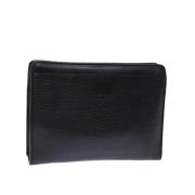 Pre-owned Leather clutches Burberry Vintage , Black , Dames