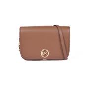 Delancey Medium Schoudertas van Kalfsleer Michael Kors , Brown , Dames