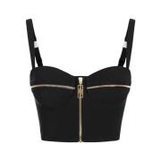 Zwarte Top voor Vrouwen Elisabetta Franchi , Black , Dames