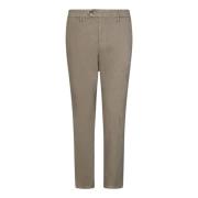 Slim Fit Broek met Gestreken Plooi Michael Coal , Beige , Heren