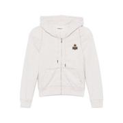 Beige Grijze Hoodie Rits Isabel Marant Étoile , Beige , Dames