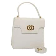 Pre-owned Leather celine-bags Celine Vintage , White , Dames