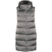 Donkergrijze Puffer Vest Herno , Gray , Dames