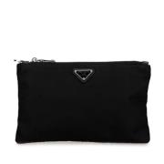 Pre-owned Canvas handbags Prada Vintage , Black , Dames