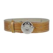 Pre-owned Leather bracelets Louis Vuitton Vintage , Orange , Dames