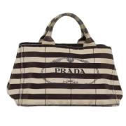 Pre-owned Canvas prada-bags Prada Vintage , Brown , Dames