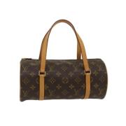 Pre-owned Canvas handbags Louis Vuitton Vintage , Brown , Dames