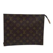 Pre-owned Canvas pouches Louis Vuitton Vintage , Brown , Dames