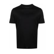 Lyocell Katoenen T-shirt Emporio Armani , Black , Heren