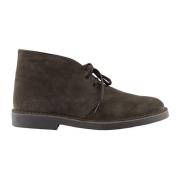 Stijlvolle Donkerbruine Suède Schoenen Clarks , Brown , Heren