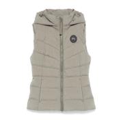 Groene Gewatteerde Gewatteerde Jas met Capuchon Canada Goose , Green ,...