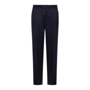 Blauwe Broek Elegante Stijl Brunello Cucinelli , Blue , Heren