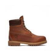 Premium Waterdichte Leren Veterschoenen Timberland , Brown , Heren