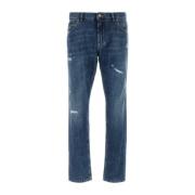 Klassieke Denim Jeans voor Mannen Dolce & Gabbana , Blue , Heren