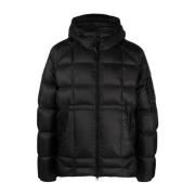 Hooded DD Shell Zwarte Puffer C.p. Company , Black , Heren