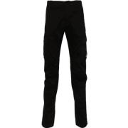 Zwarte Cargo Broek Stretch Katoen C.p. Company , Black , Heren