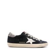 Marine Witte Superstar Sneaker Golden Goose , Blue , Dames